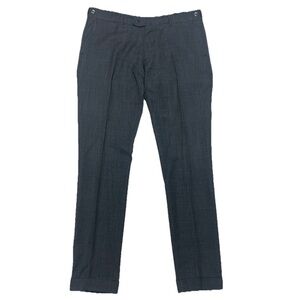 Berwich Italy Wool Dress Pants Trousers Cuffed Hem Sz 50 Tailored Luxury Office